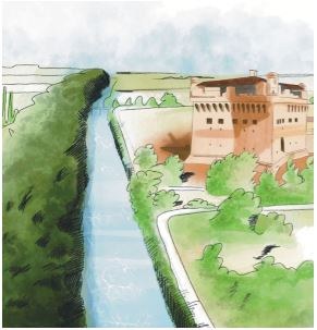 L’acqua, straordinaria fonte di ricchezza e privilegiata via di comunicazione, favorì la fioritura della corte estense.